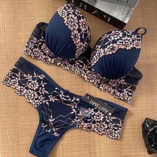 Conjunto Lingerie Sexy Rendado Com Elástico Calcinha Fio Duplo Sensual -  Moda Íntima - Lançamento!