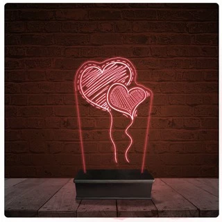 Abajur Luminária Acrílico Led - Dia dos Namorados 10