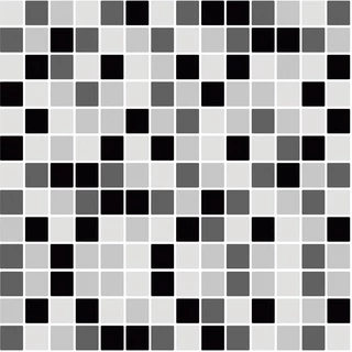 Papel de Parede para Cozinha Pastilhas Preto e Cinza Adesivo Lavavel Cozinha Banheiro 1m x 50cm
