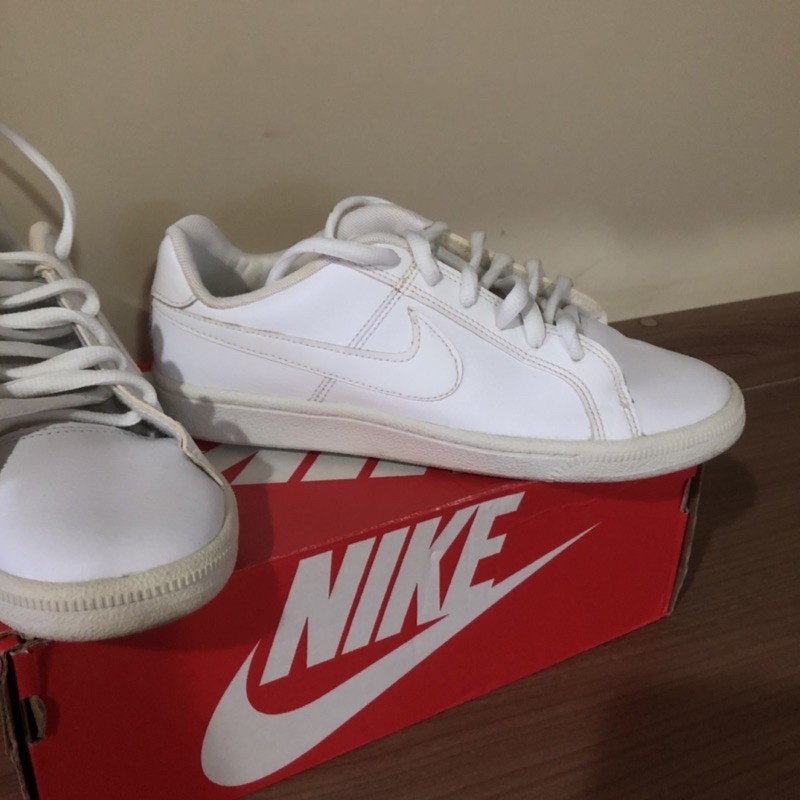 Tenis nike de store couro branco feminino