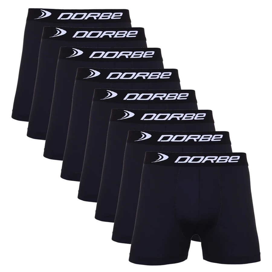 Kit 8 Cuecas Boxer Microfibra Dorbe Não Enrola Original Masculina Cueca Box Masculino Adulto Sortido