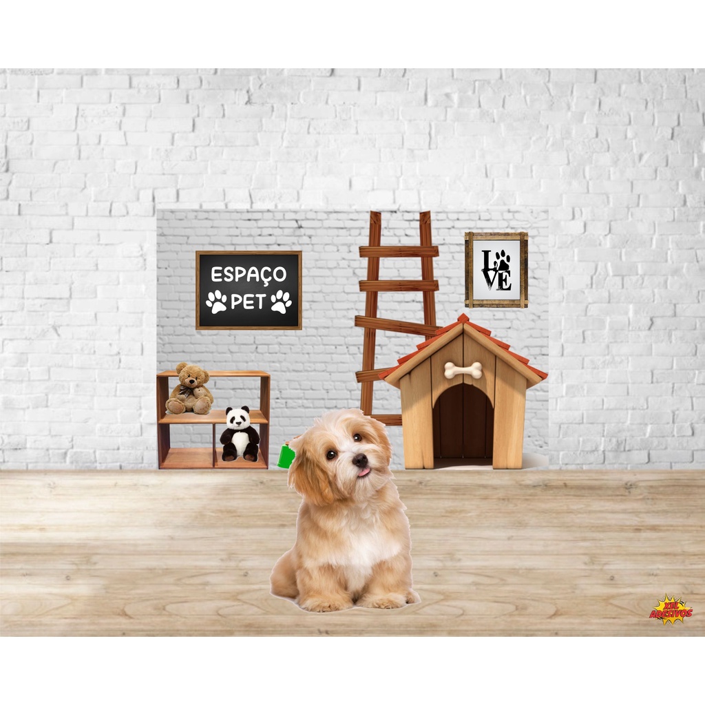 Painel Fundo Fotográfico Pet Shop Boiadeiro Country Cãoboy