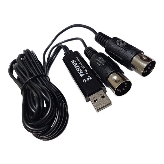 Cabo Midi Usb 2m Pc Teclado Pedaleira Módulo Korg Yamaha
