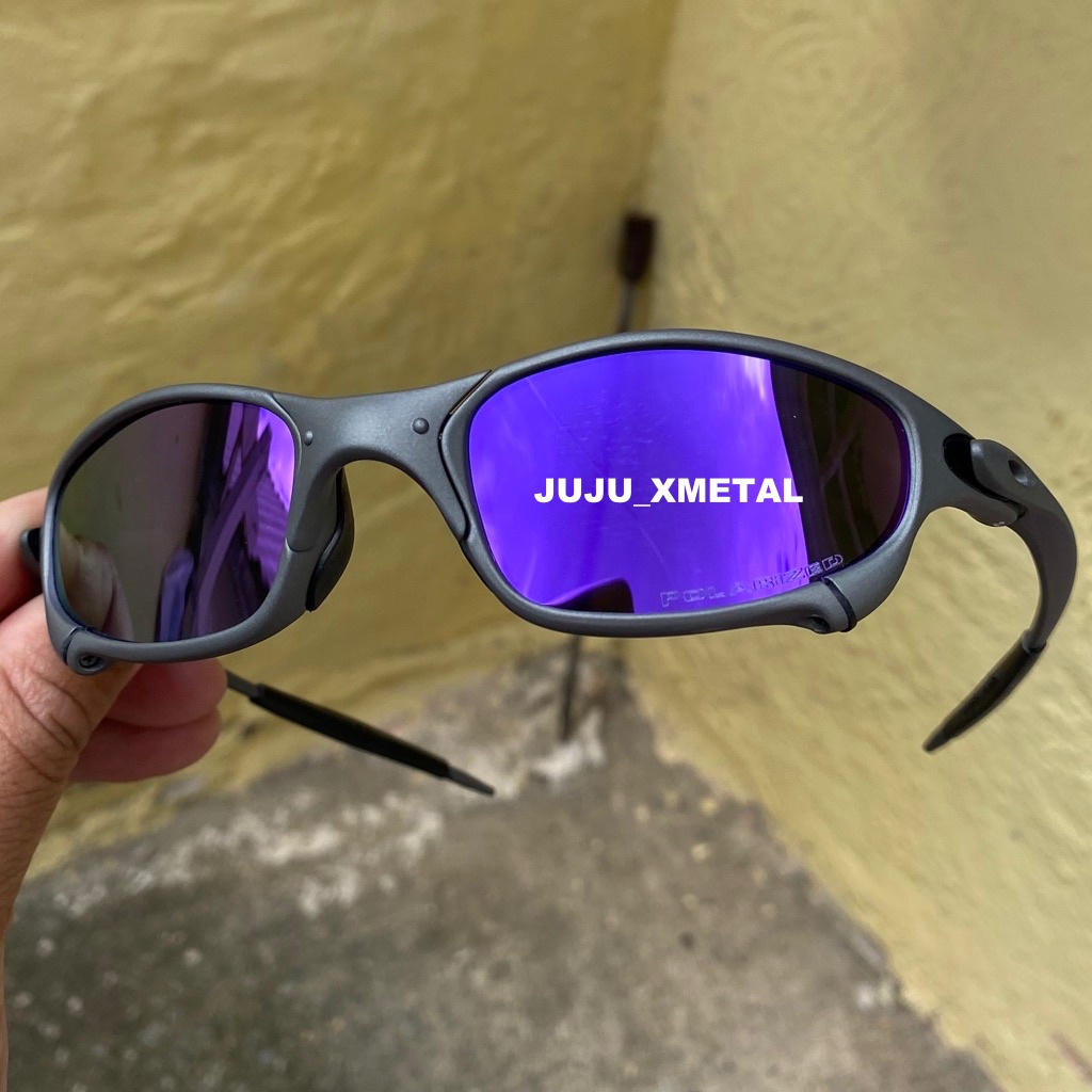 Óculos de Sol Lupa do Vilão Mandrak Top Preta Lentes Roxa Juliet 24
