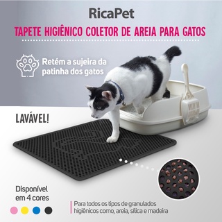 Kit - 2 Tapetes para gato coletor de areia pet