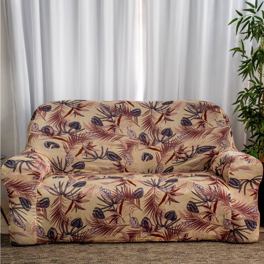 Forro Sofá 2+3 Lugares Lugares King Malha Boho | Shopee Brasil