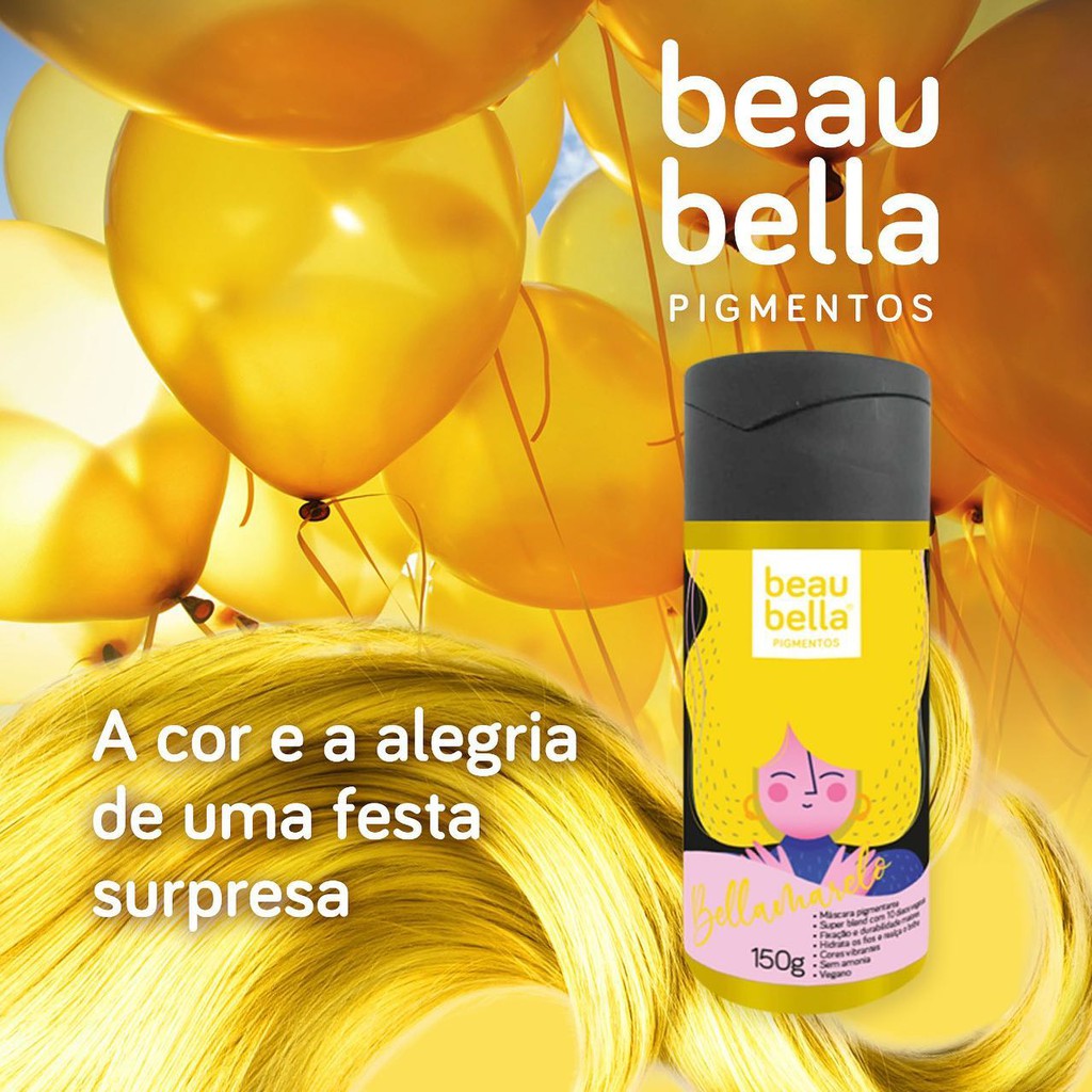 Máscara Pigmentante Beau Bella Bellamarelo - 150g