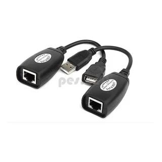 Cabo Usb Adptador Extensor Rj45 Usb Via Cabo De Rede 45m