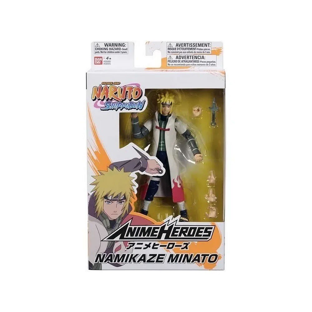 Boneco Namikaze Minato Anime Heroes Naruto Bandai - TRENDS Brinquedos