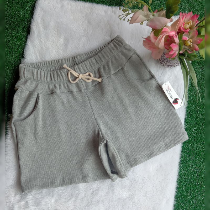 Short moletom feminino plus hot sale size