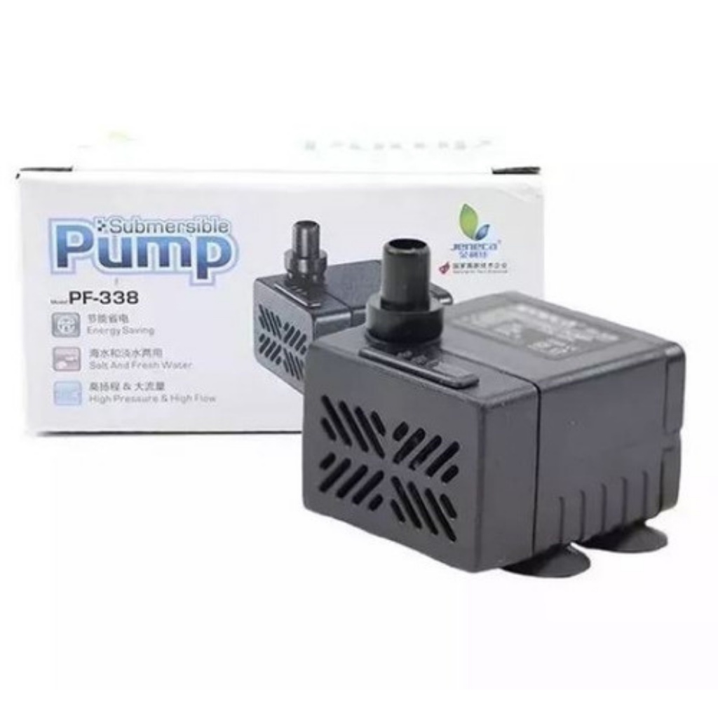 Bomba Submersa Jeneca Pf-338 300l/h Lagos E Aquarios - 110v