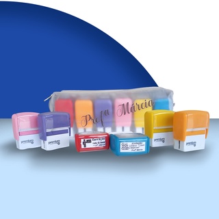 Kit Professor - 6 Carimbos Premium + Estojo Personalizado