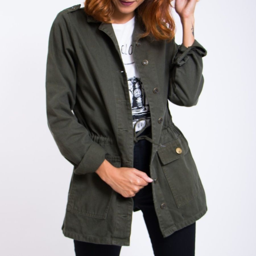 Parka lady store rock verde militar