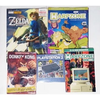 Lote De Revista De Games (OLD!Gamer, Warpzone, Pôster Zelda Etc)