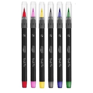 Kit Caneta Brush Pen BRW c/6 unid
