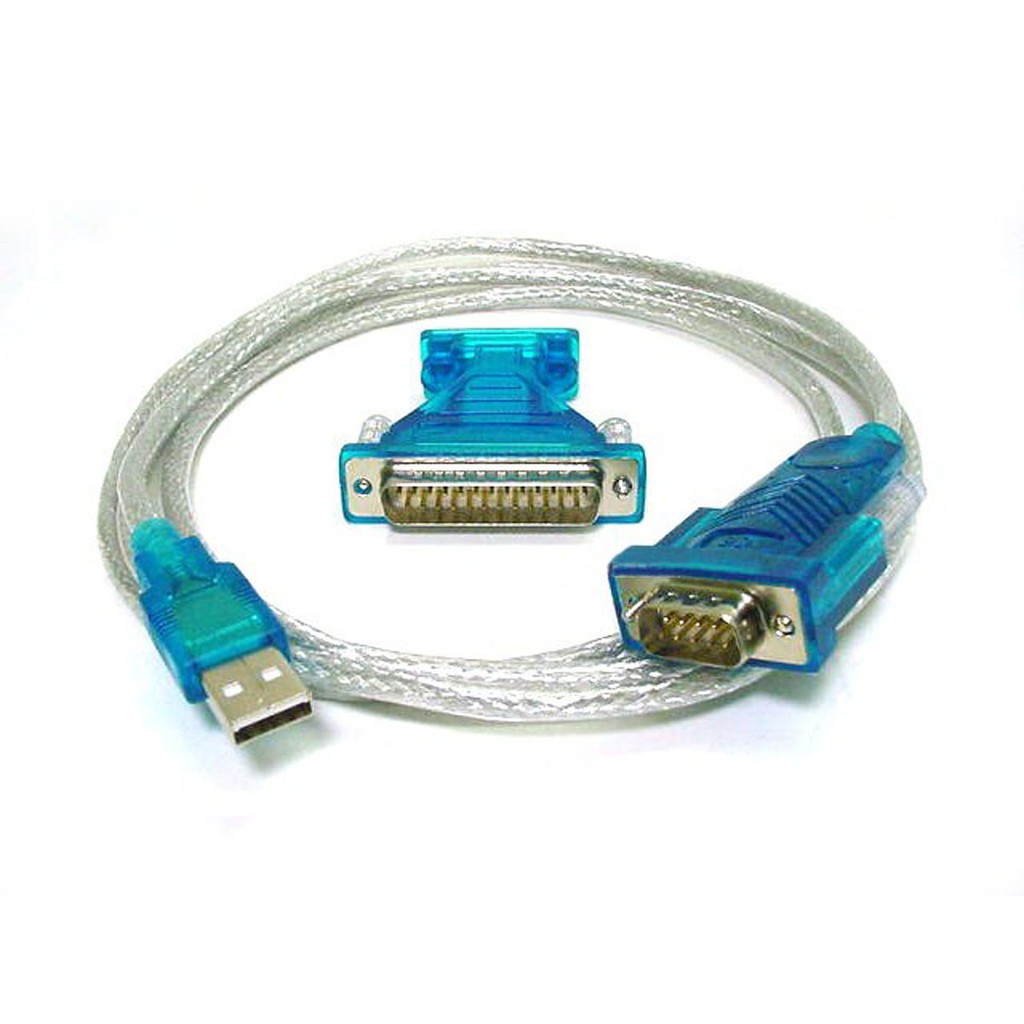 Cabo Adaptador Conversor USB Serial Db9 Rs232 Paralelo Db25 | Shopee Brasil
