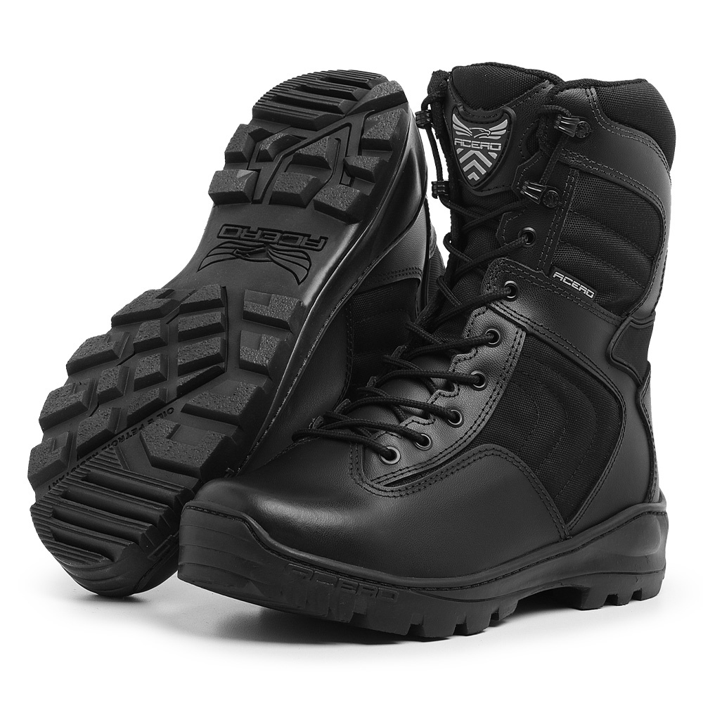 Coturno Militar Tático Airsoft Acero Botas Extreme Couro | Shopee Brasil