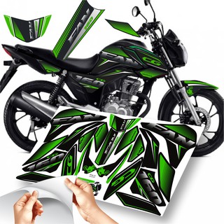 Kit De Adesivos Personalizados Moto Honda Cg 160cc Fan 16/21