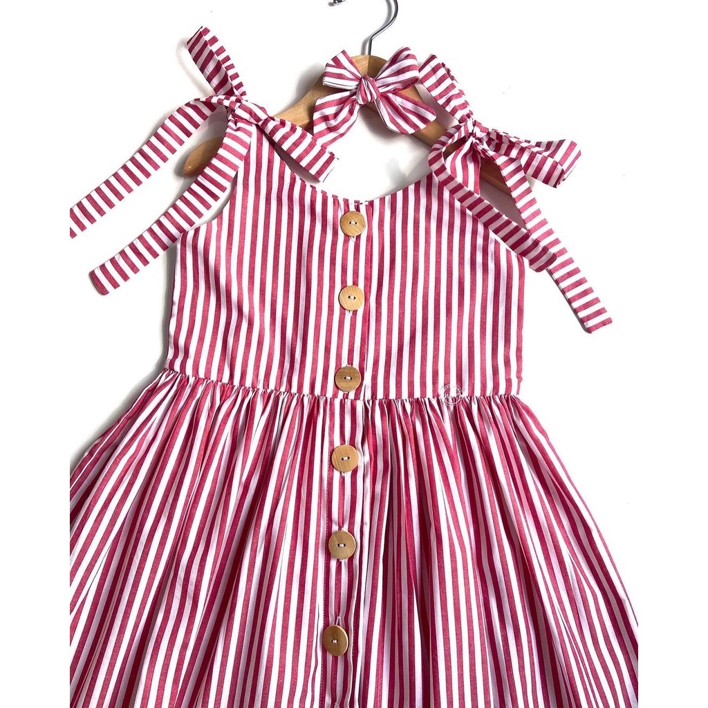 Vestido infantil best sale de festa listrado