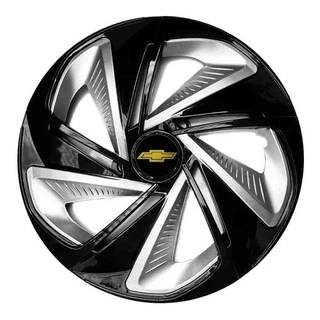 Calota Aro 13 Esportiva Preta Gm Corsa Classic 2008/...