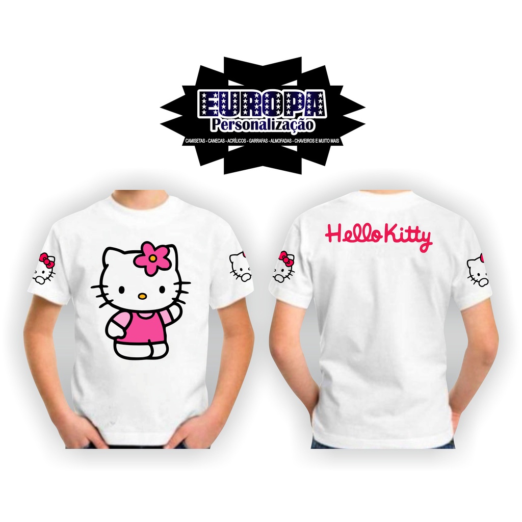 Camiseta Infantil ou Adulta Personalizada - Hello Kids