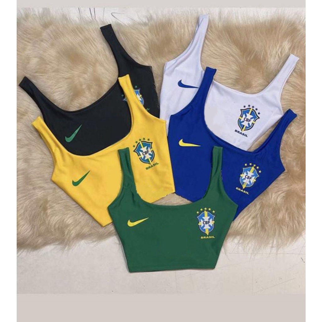 Camiseta Brasil Feminina Bandeira America blusa Vertical