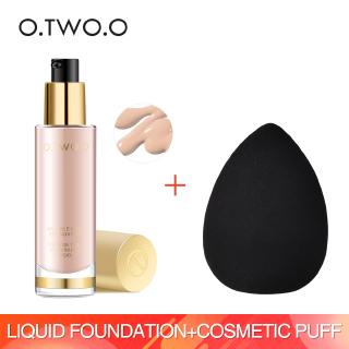 O TWO O Conjunto 2 Peças Maquiagem Surpresa (Base Líquida Esponja de Cosmético)