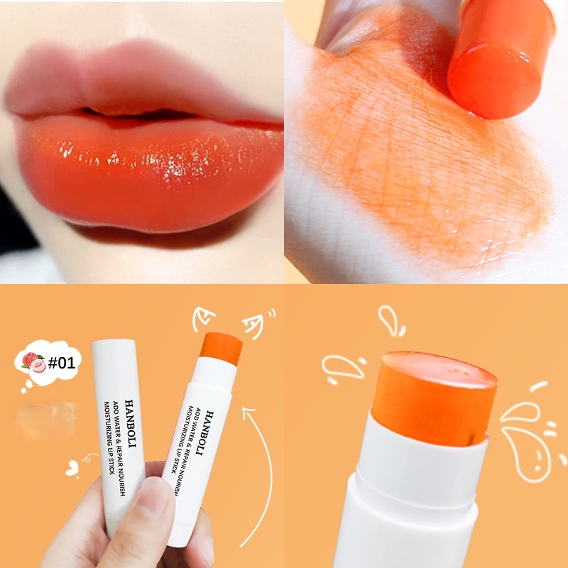 HANBOLI Cor Em Mudança De Bálsamo Labial Hidratante Temperatura Em ...