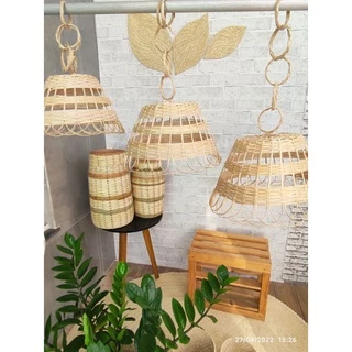 Trio Pendente de Cipó Lito Decoração Elegante Coisas Diferentes Para Casa Natal Artesanato