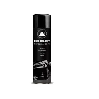 Tinta Spray Envelopamento Liquido Colorart Preto Fosco 500 ML