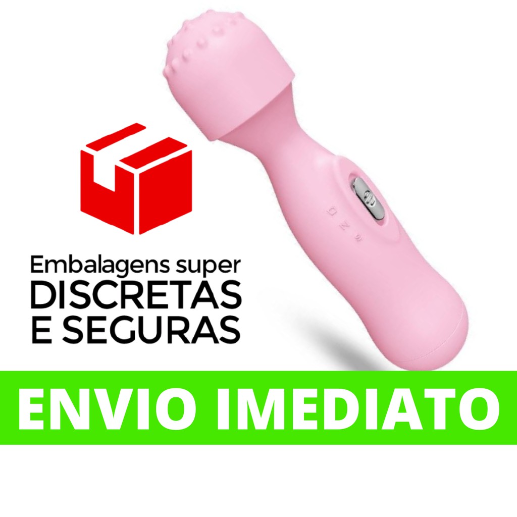 Vibrador Massageador Clitoriano Rosa Potente 6000 Rpm Silencioso Varinha Mágica Magic Wand Ponto 0172