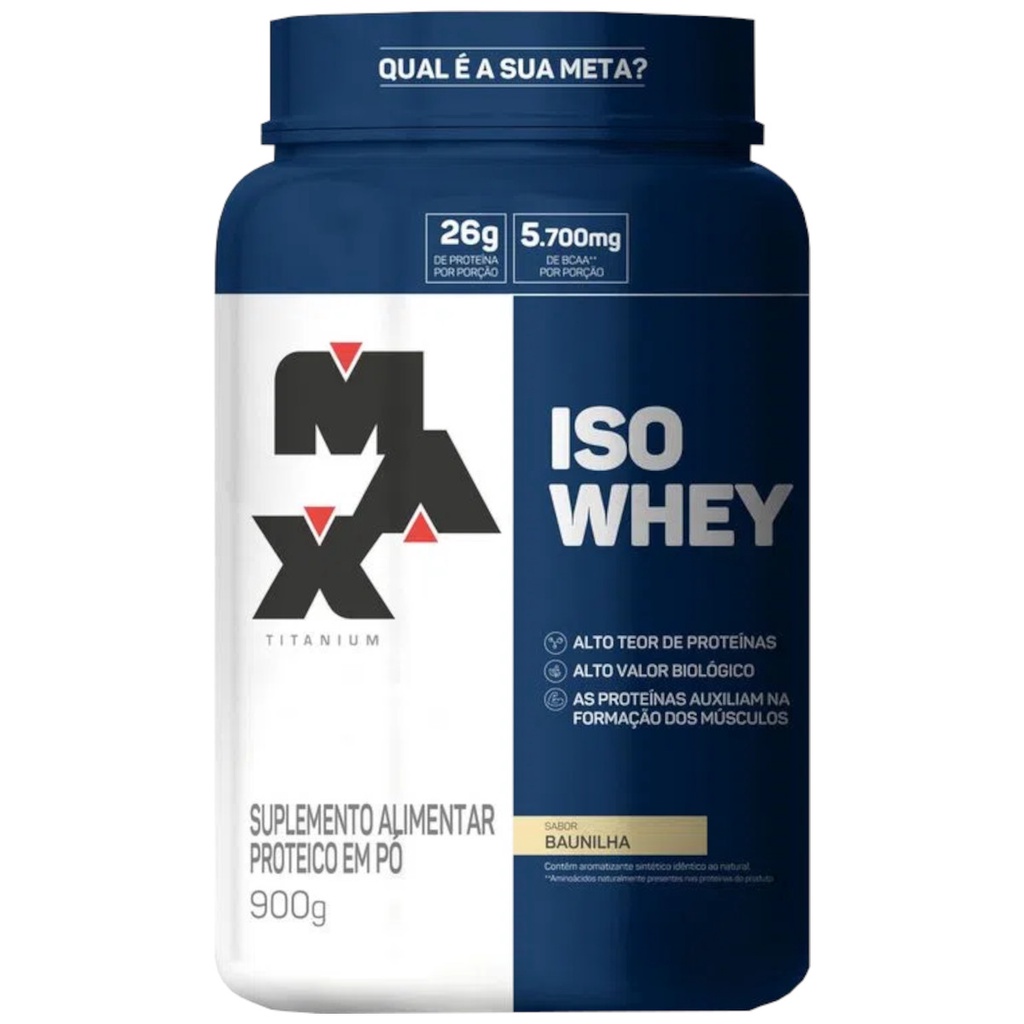 Whey Protein Isolado Max Titanium Iso Whey 900g