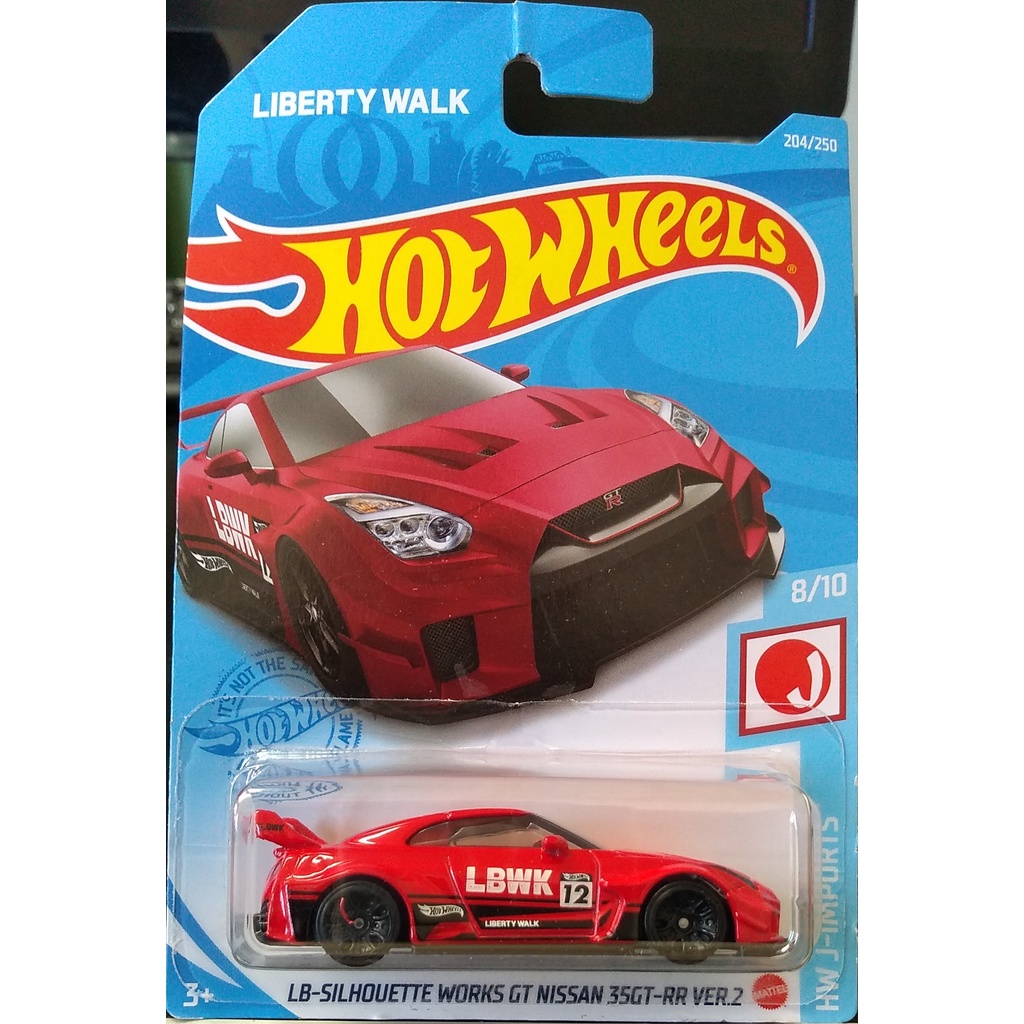 HOT WHEELS LB-Silhouette Works GT Nissan 35GT RR Ver.2 - VERMELHA