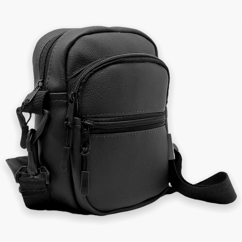 Shoulder Bag Mini Bolsa Tiracolo Pochete Básica Zíper Preto Shopee Brasil