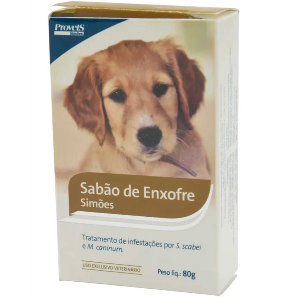 Sabonete de Enxofre Simões Pet 80G para Sarna de Cachorro | Shopee Brasil