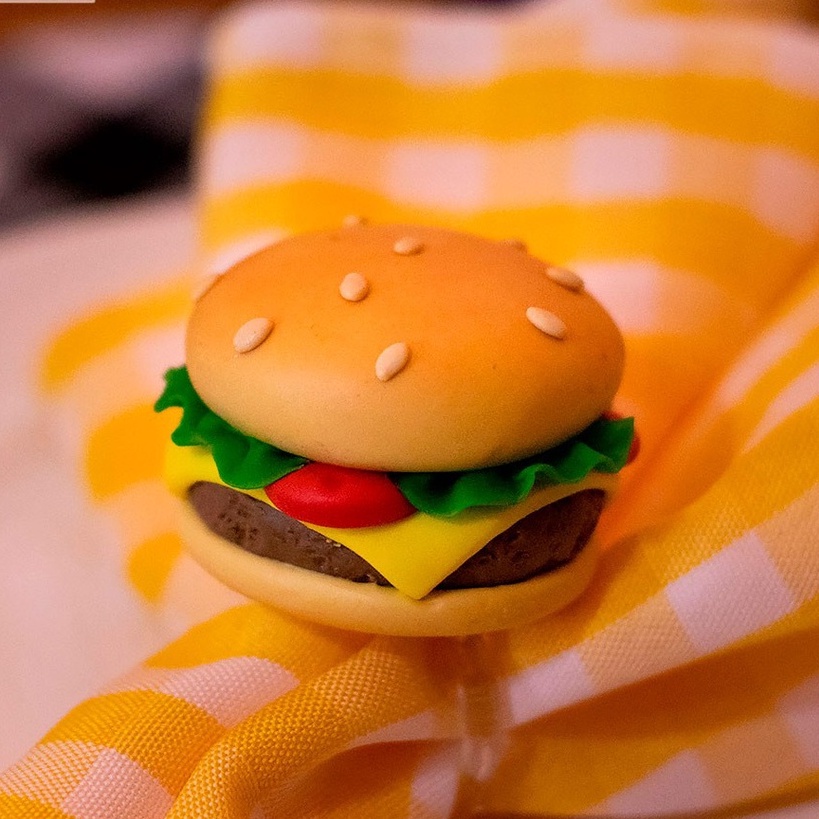 Porta guardanapo de biscuit de hamburguer