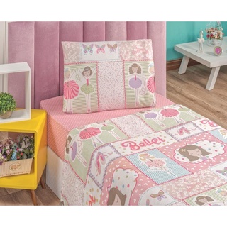 Jogo De Cama Bouti Solteiro 3pcs Estampado Infantil Kids