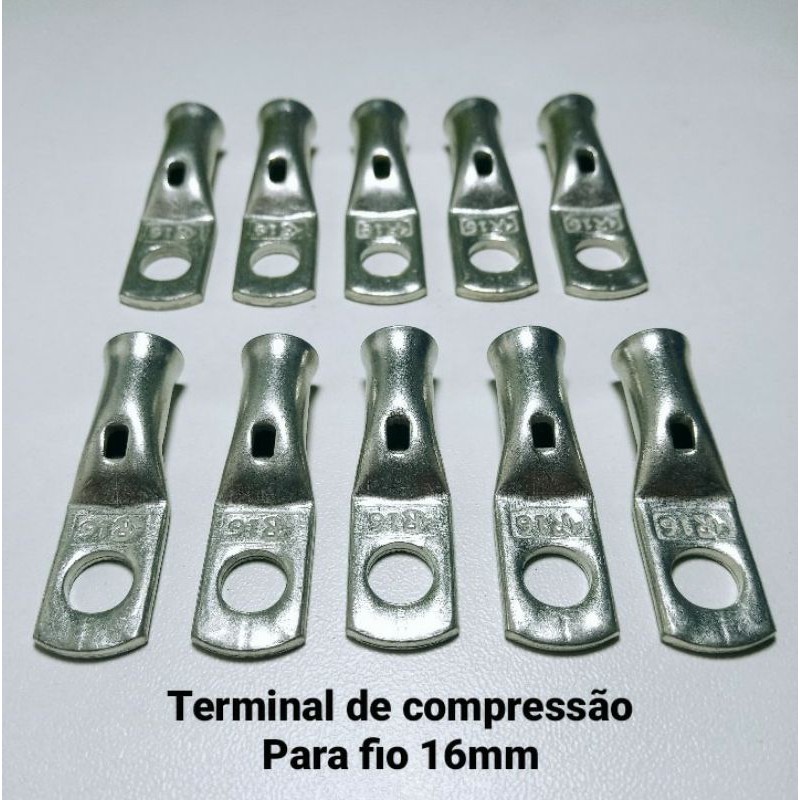Terminal de compressão 16mm
