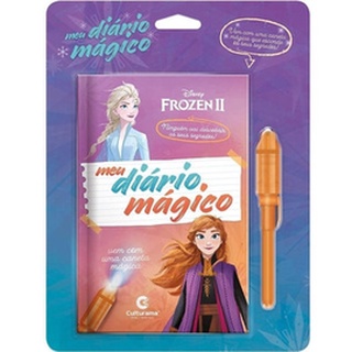 Diário Menina Frozen Princesa Disney Caneca Mágica Infantil