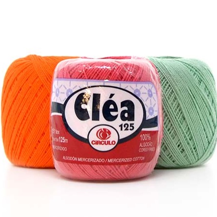FIO CLÉA CÍRCULO 125 m - cartela 01 de cores