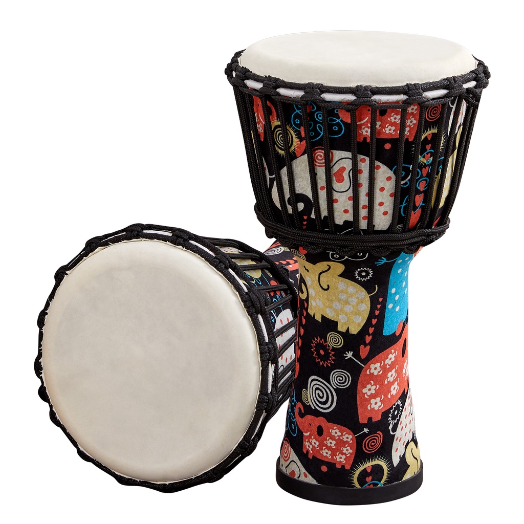 8 Polegadas Bateria De Mão Portátil Africano Djembe Com Estampas ...