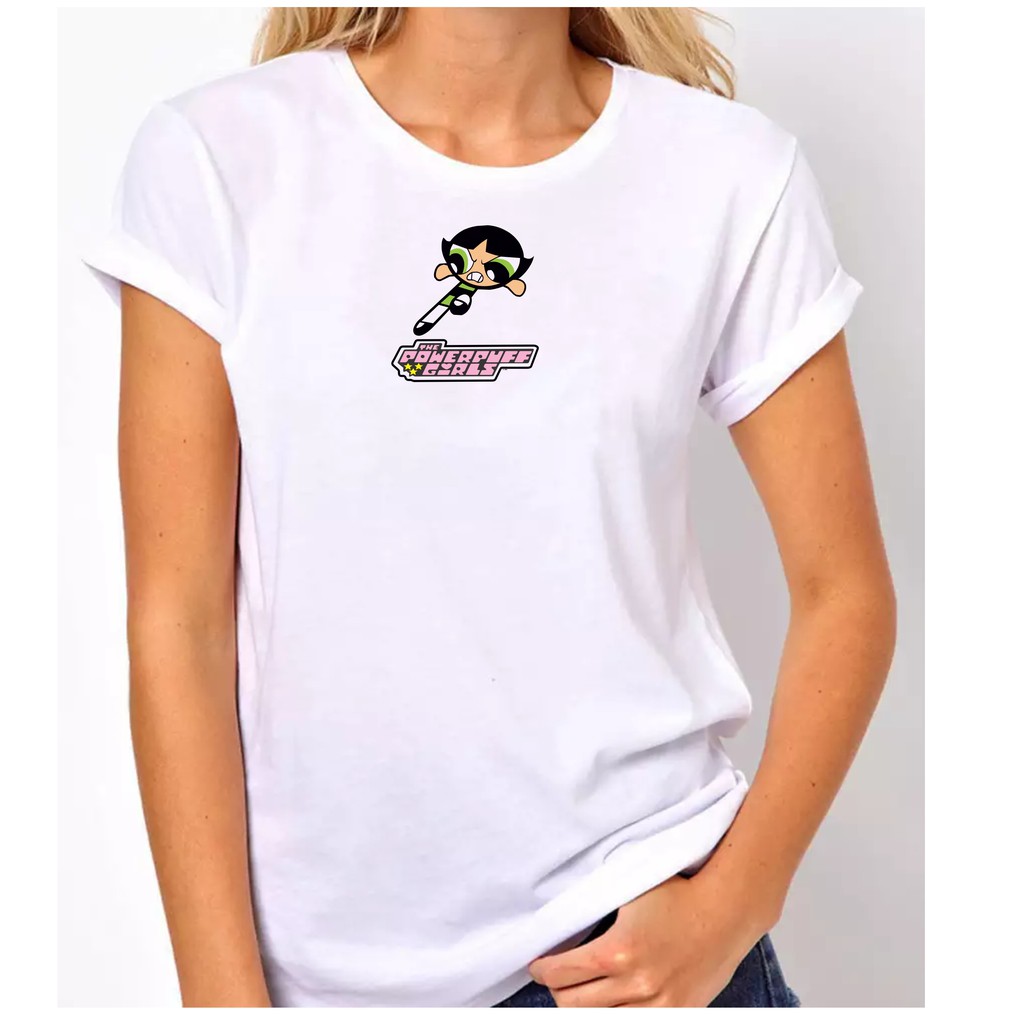 Camiseta Feminina Meninas Super Poderosas Docinho Chemical Baby Look