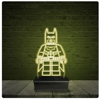 Led Luminária Acrílico Abajur - Lego Batman Dc