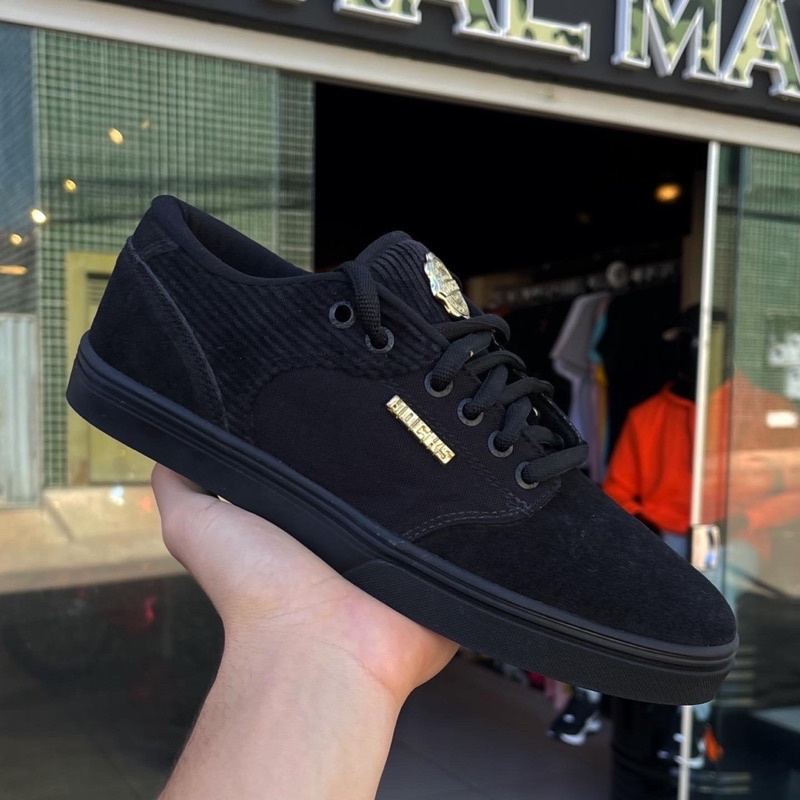 Tenis Esportivo Tenis Hocks Preto Com Dourado Tênis Hock Masculino