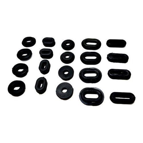 Kit Coxim Borracha Carenagem Dafra Speed Adaptavel 20Pçs