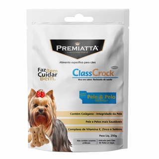 Biscoito Premiatta Cães ClassCrock Pêlo e Pele - 250g