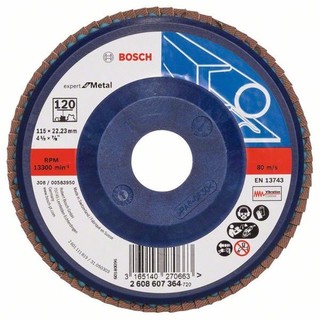 Disco De Lixa Blue Metal Gr120 4.1/2 X 7/8 - Bosch