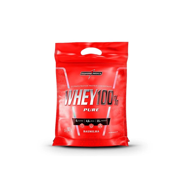 Whey Protein 100 Pure Concentrado Integralmedica Refil Shopee Brasil