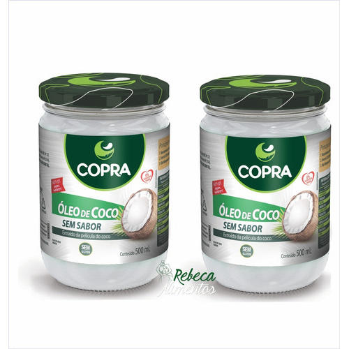Kit 2 - Óleos De Coco Sem Sabor Mct 500ml - Novidade -
