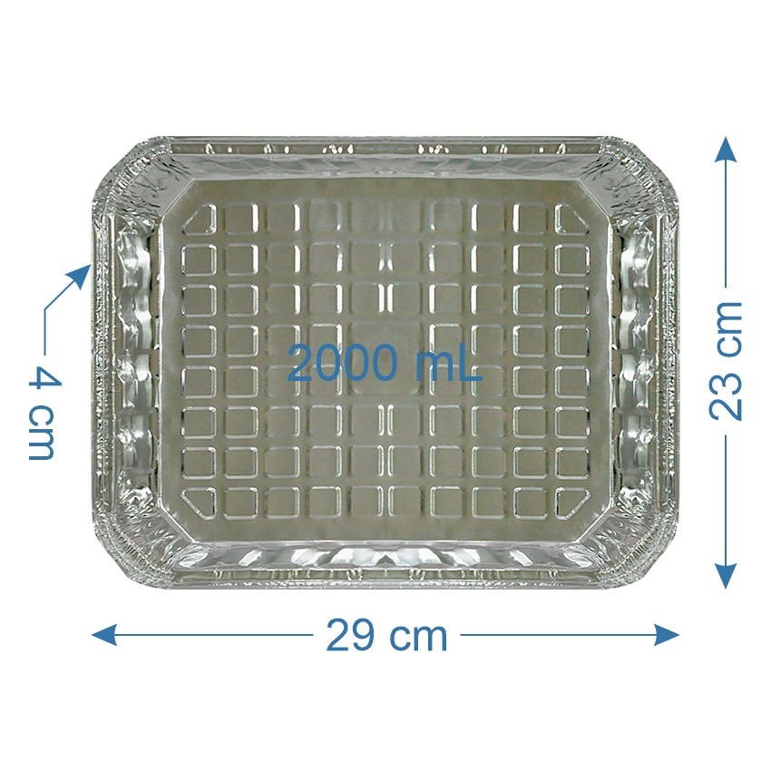 BANDEJA ALUMINIO 2000 ml. D9-100 - GMasivos